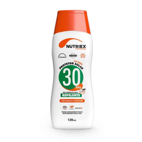 Protetor Solar Nutriex FPS 30 120g com Repelente Alta Proteção UV e Insetos