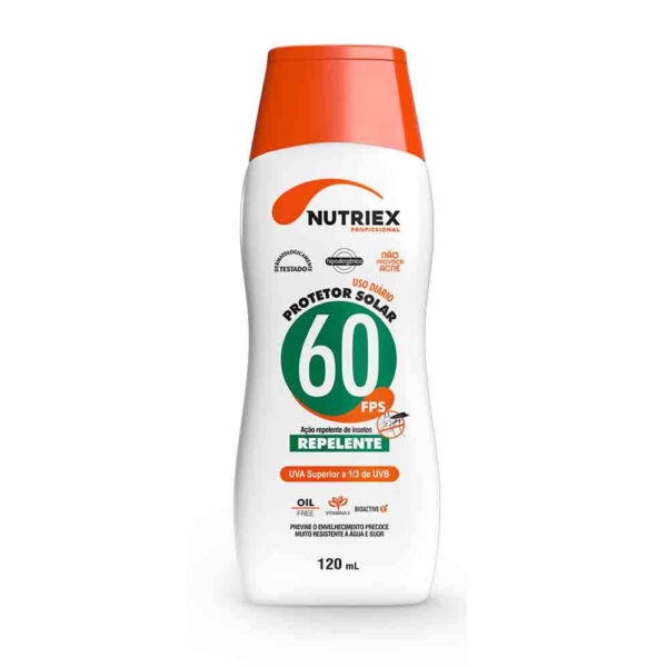 Protetor Solar Nutriex FPS 60 120g com Repelente Alta Proteção UV e Insetos