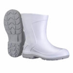 Bota EVA Cano Médio Branca Baspan Ultraleve Impermeável e Térmica | CA 41408