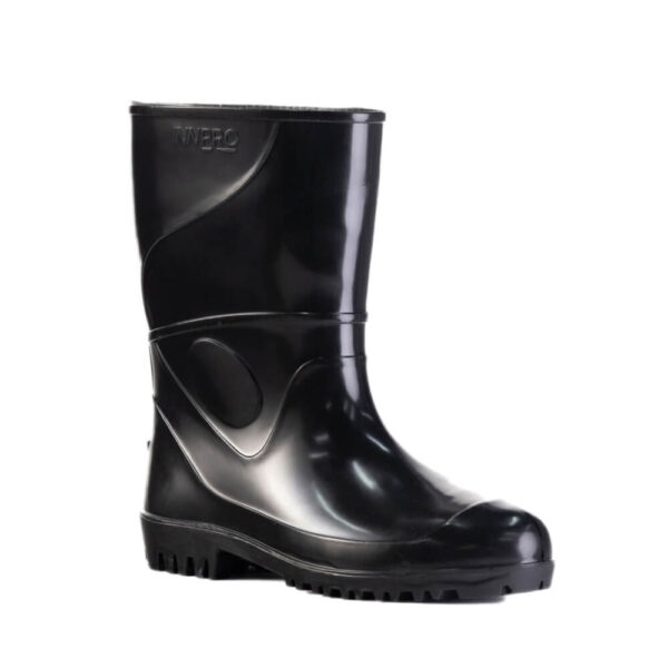 Bota de Pvc Work Preta Sem Forro Cano Médio