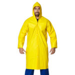 Capa de Chuva de Pvc com Capuz e Manga Longa-1