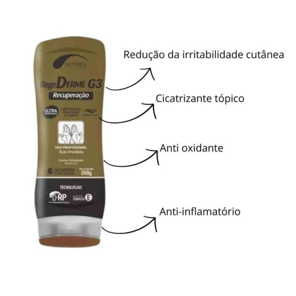 Creme Ultra Hidratante RegeDerme G3 Nutriex - 200g - 4