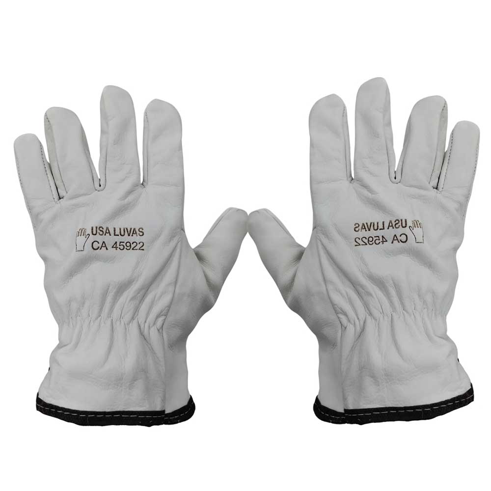 Luva de Vaqueta Curta com Reforço no Polegar - 1 Luva de Vaqueta Curta com Reforço no Polegar - 1