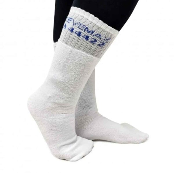 Meia Térmica de Algodão Branca Para Baixa Temperatura