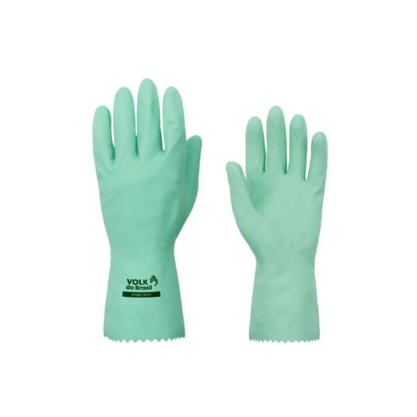 Luva Látex Verniz Silver Verde Antiderrapante