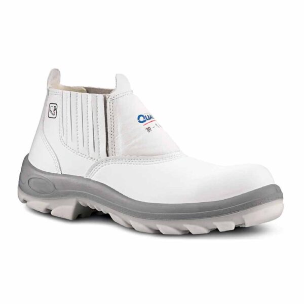 Botina Térmica Branca de Microfibra Bico Composite