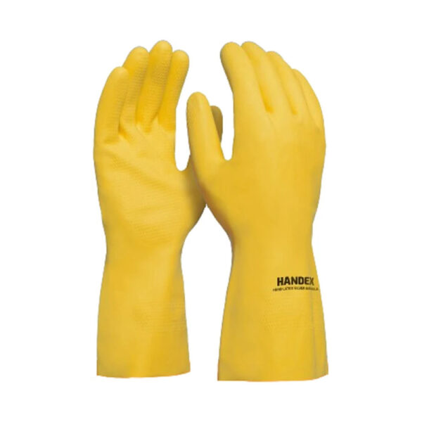 Luva Hand Latex Silver Amarela - Handex CA-47061